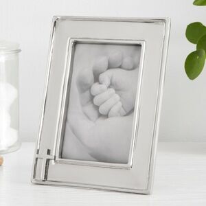 Silver Photo Frame with Cross Accent “Jack”